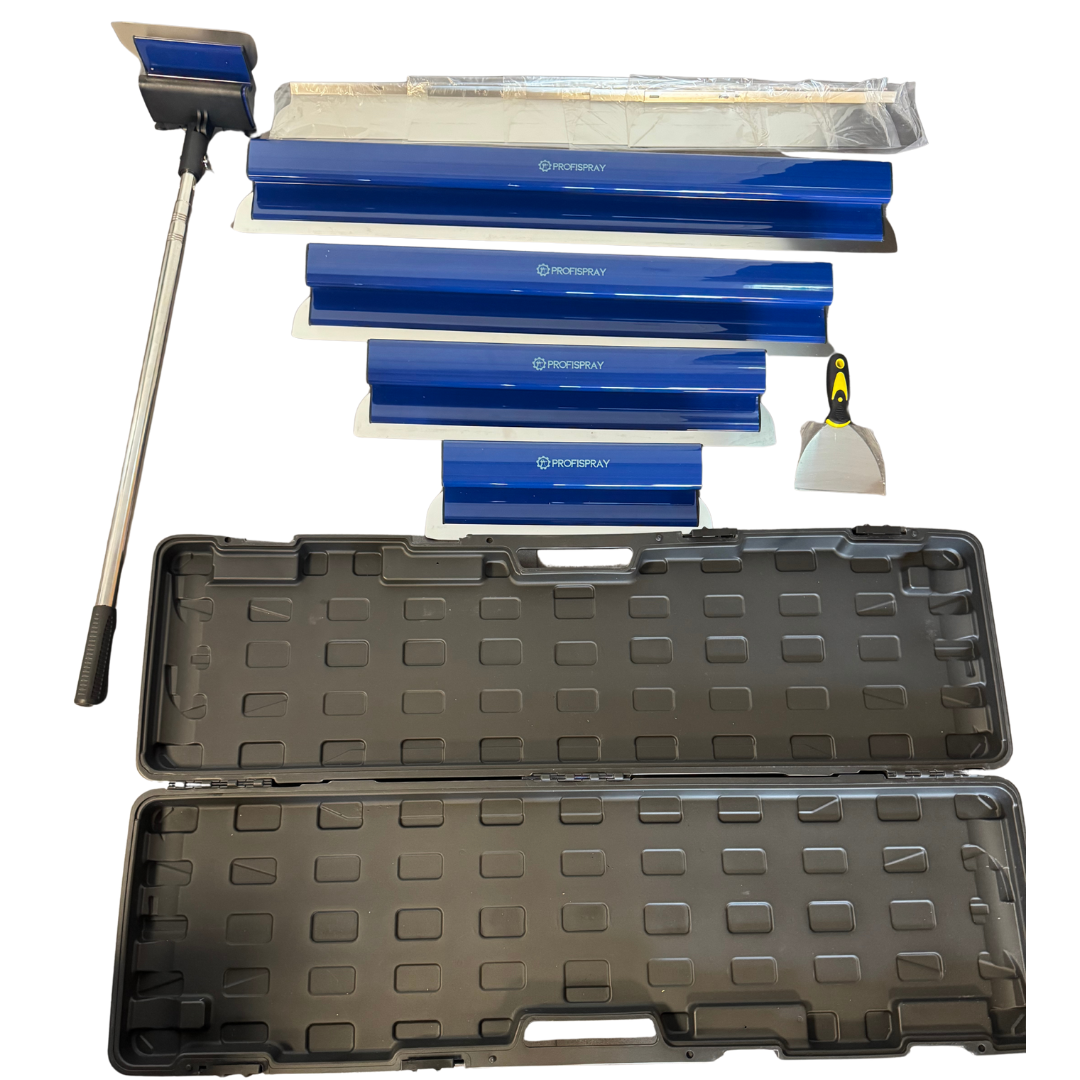 Flächenspachtel Set Premium Inkl. Ersatzklingen und Teleskopstab