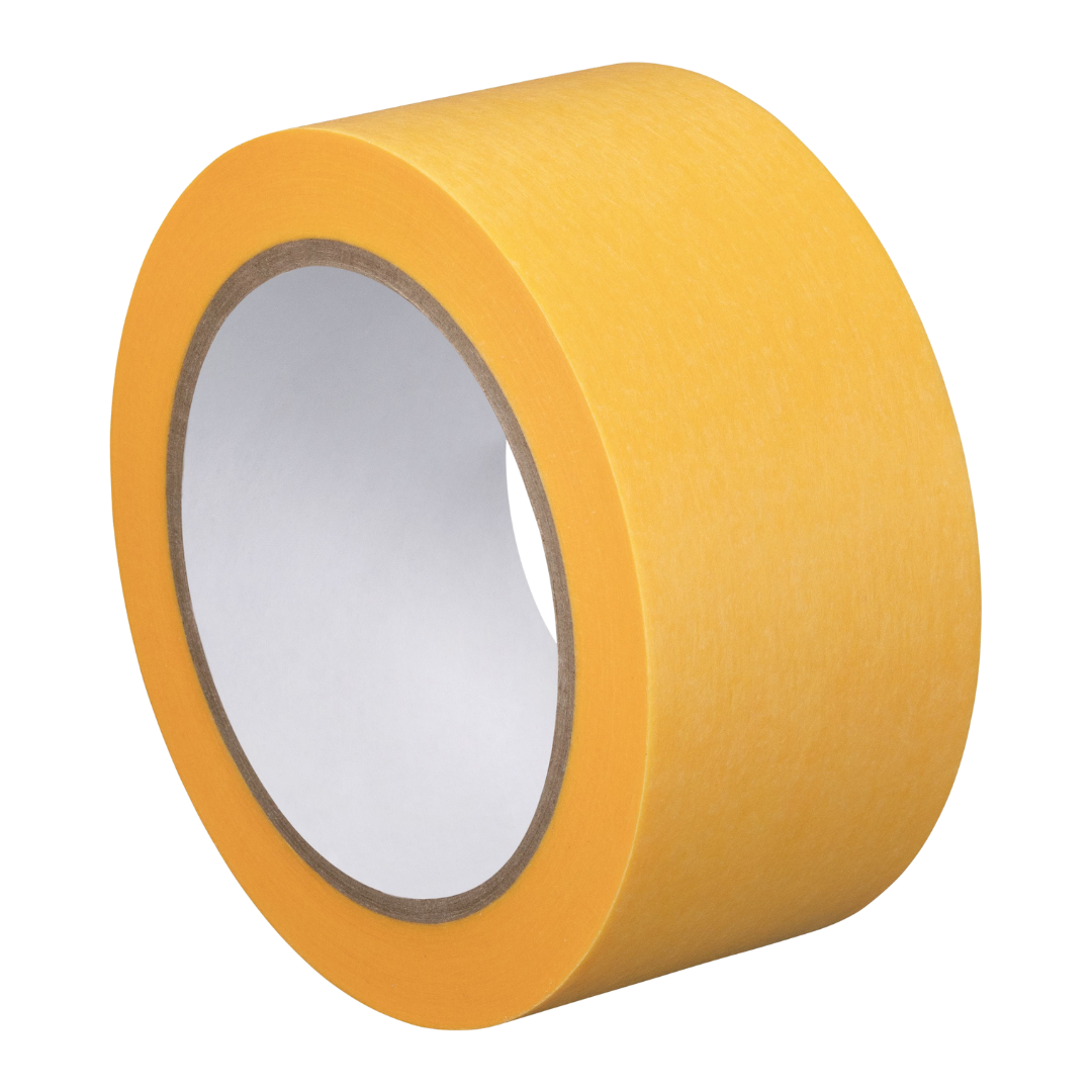 Goldband Malerkrepp – 50 mm breit, extra breite Variante für zuverlässige Randabdeckungen