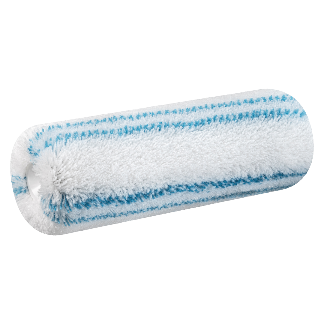 Gepolsterte Fassadenwalze 25 cm mit 18 mm Polyamid-Blaufaden und Kern 60 für strukturierte Außenflächen und Fassadenanstriche
