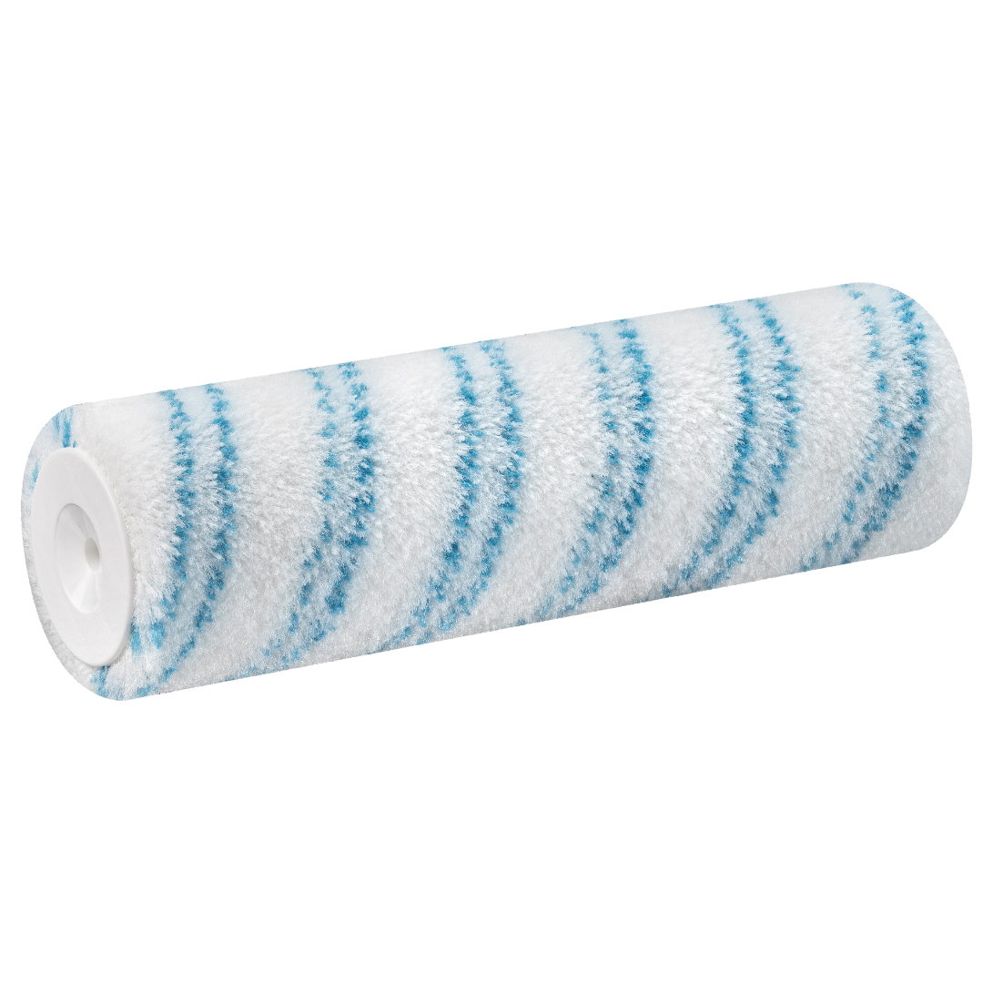 Blaufaden Farbwalze 25 cm mit 12 mm Florhöhe und Kern 54, geeignet für Innenfarben auf glatten und strukturierten Flächen