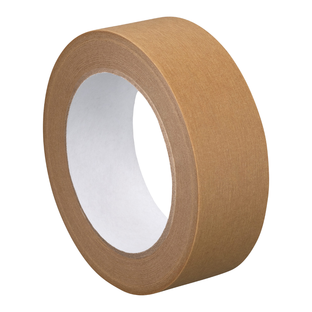 Braunes Kreppband – 38 mm Breite, vielseitig einsetzbar für Innenarbeiten