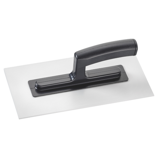 Reibebrett aus Kunststoff mit 3 mm Zahnung, Größe 280 × 140 mm, geeignet für Kleber- und Spachtelarbeiten auf Wand- und Bodenflächen