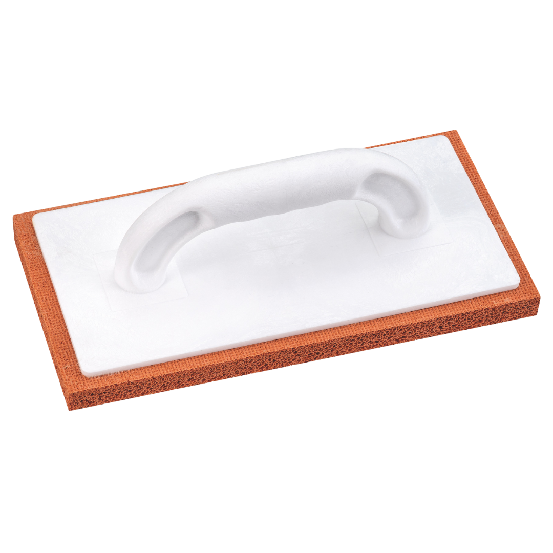 Reibebrett 280 × 140 mm mit 18 mm Schwammgummi-Belag, geeignet zum Abreiben und Strukturieren von frischem Putz und Reibeputz